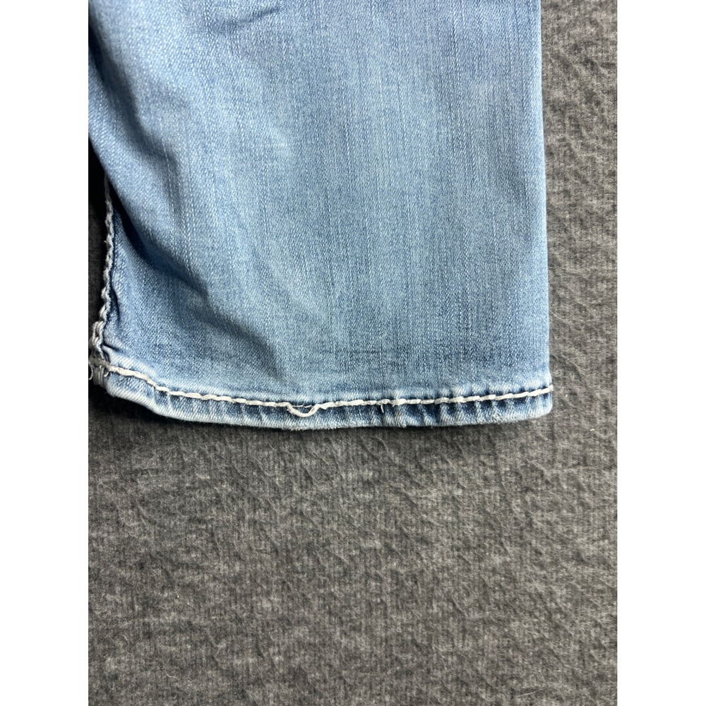 Rock Revival Sherry Mid-Rise Bootcut Jeans Light Wash Distressed Blue Denim 25 - Picture 8 of 16